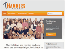 Tablet Screenshot of hammersstore.com
